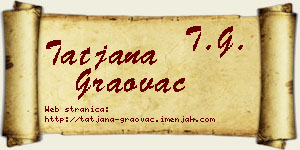 Tatjana Graovac vizit kartica